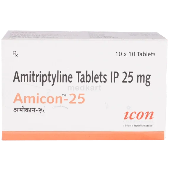 amicon 25mg tablet 10's
